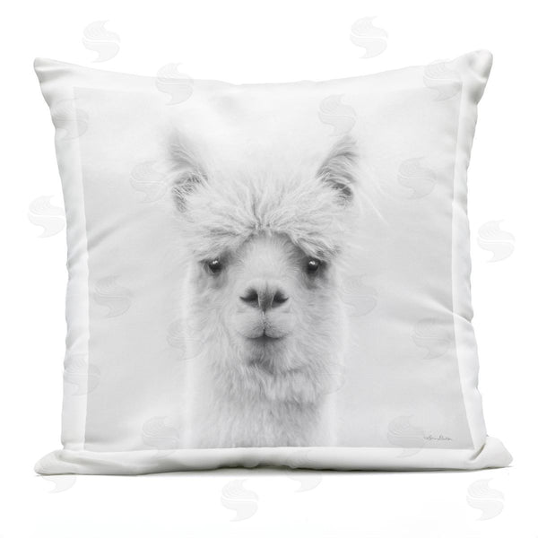 Stupell Industries Lori Deiter | Rural Llama Face Portrait Printed Throw Pillow