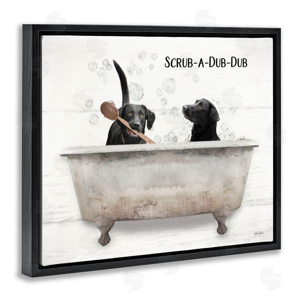 Stupell Industries Lori Deiter | Scrub-A-Dub-Dub Dog Bath