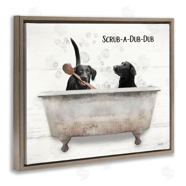 Stupell Industries Lori Deiter | Scrub-A-Dub-Dub Dog Bath