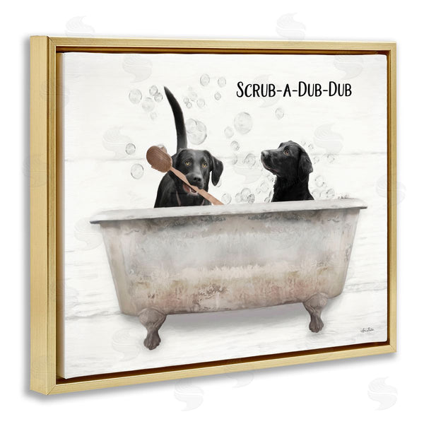 Stupell Industries Lori Deiter | Scrub-A-Dub-Dub Dog Bath