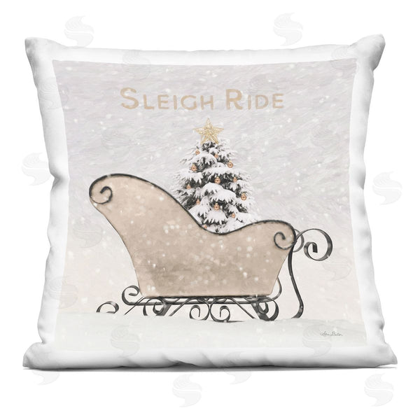 stupell industries Lori Deiter | Sleigh Ride Christmas Winter Printed Throw Pillow