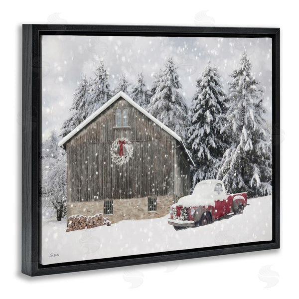 Stupell Industries Lori Deiter | Snow Covered Farm Scene