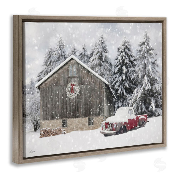 Stupell Industries Lori Deiter | Snow Covered Farm Scene