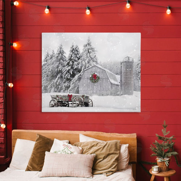 Stupell Industries Lori Deiter | Snow Covered Farmland