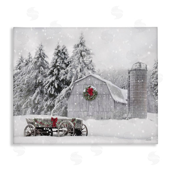 stupell industries Lori Deiter | Snow Covered Farmland