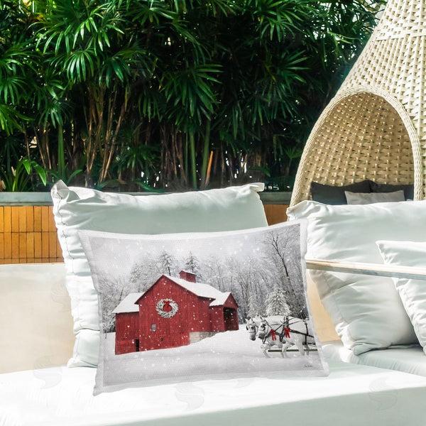 Stupell Industries Lori Deiter | Snow Covered Red Barn