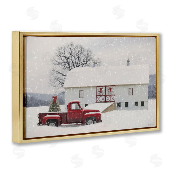 Stupell Industries Lori Deiter | Snowy Farmhouse On Christmas