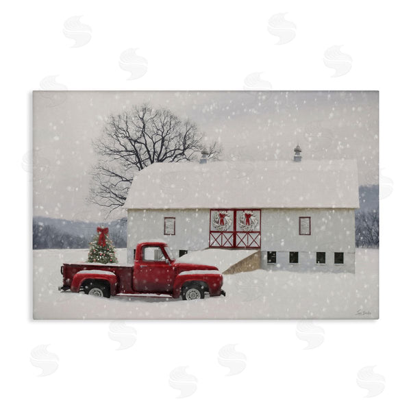 stupell industries Lori Deiter | Snowy Farmhouse on Christmas