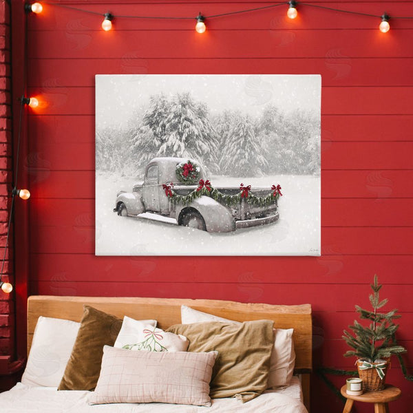 Stupell Industries Lori Deiter | Snowy White Antique Truck