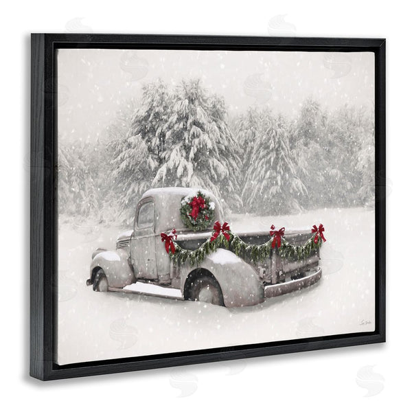 Stupell Industries Lori Deiter | Snowy White Antique Truck