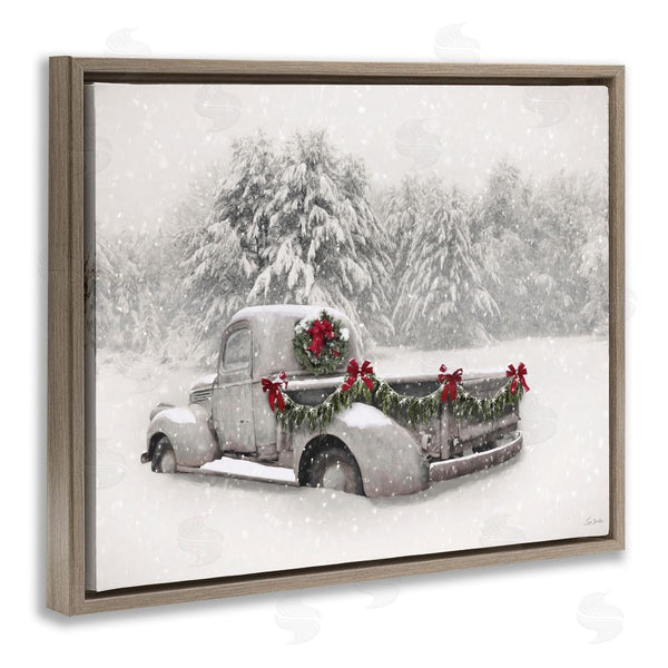 Stupell Industries Lori Deiter | Snowy White Antique Truck