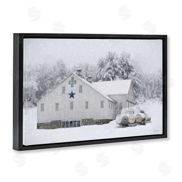 Stupell Industries Lori Deiter | Snowy White Farmhouse Scene