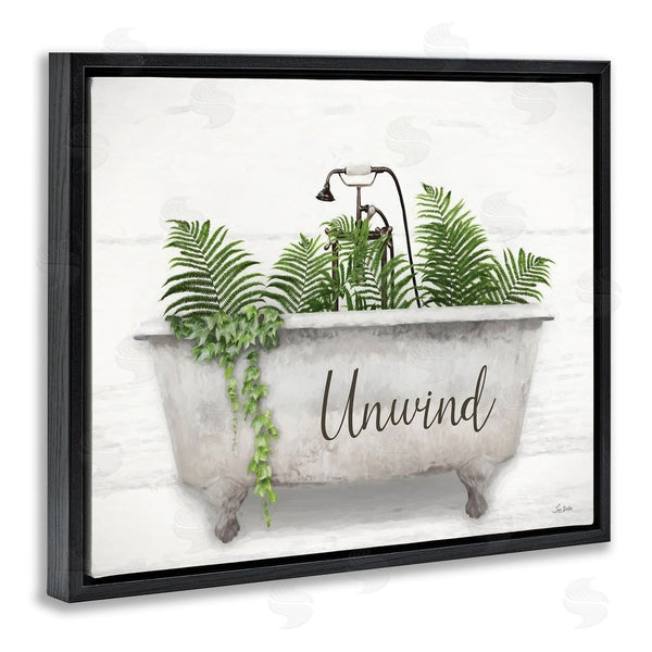 Stupell Industries Lori Deiter | Unwind Bathtub With Ferns Wall Art