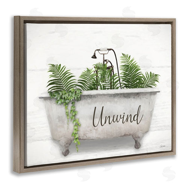 Stupell Industries Lori Deiter | Unwind Bathtub With Ferns Wall Art