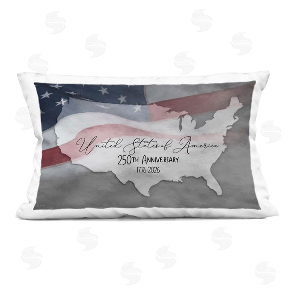 stupell industries Lori Deiter | USA 250th Anniversary Printed Throw Pillow
