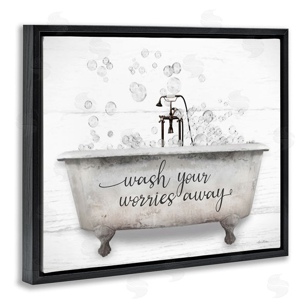 Stupell Industries Lori Deiter | Wash Worries Away Tub Bubbles