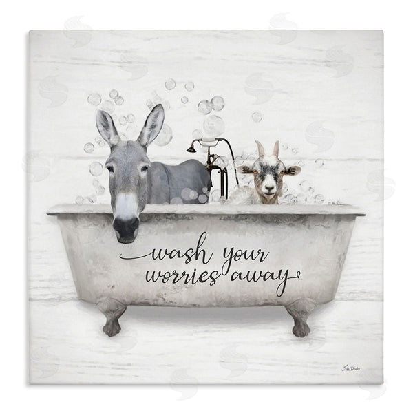 stupell industries Lori Deiter | Wash Worries Away Tub