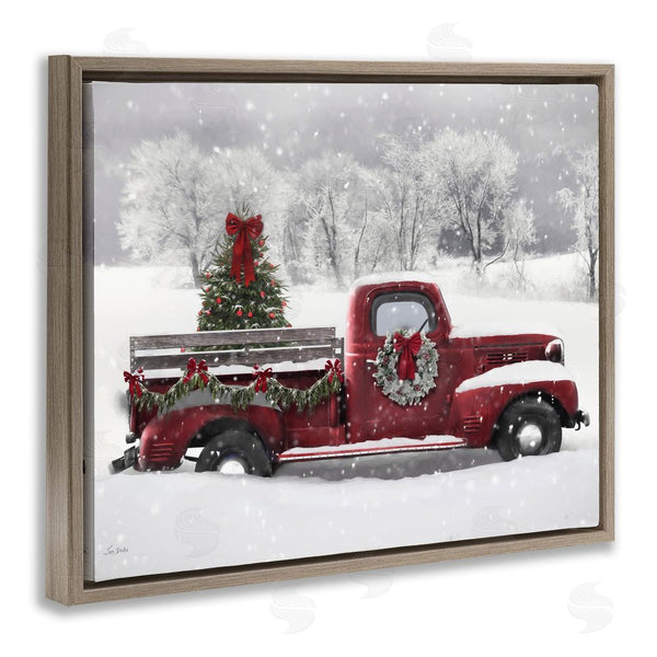 Stupell Industries Lori Deiter | Wreath Bedecked Christmas Truck