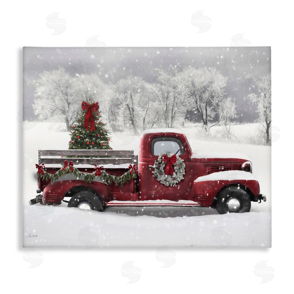 stupell industries Lori Deiter | Wreath Bedecked Christmas Truck