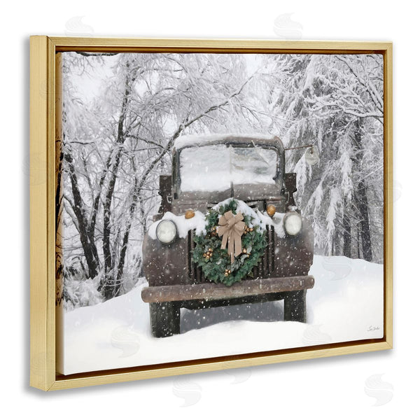 Stupell Industries Lori Deiter | Wreathed Truck In Snow