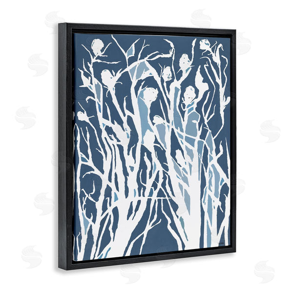 Stupell Industries Lori Dubois | Abstract Botanical Silhouettes Blue