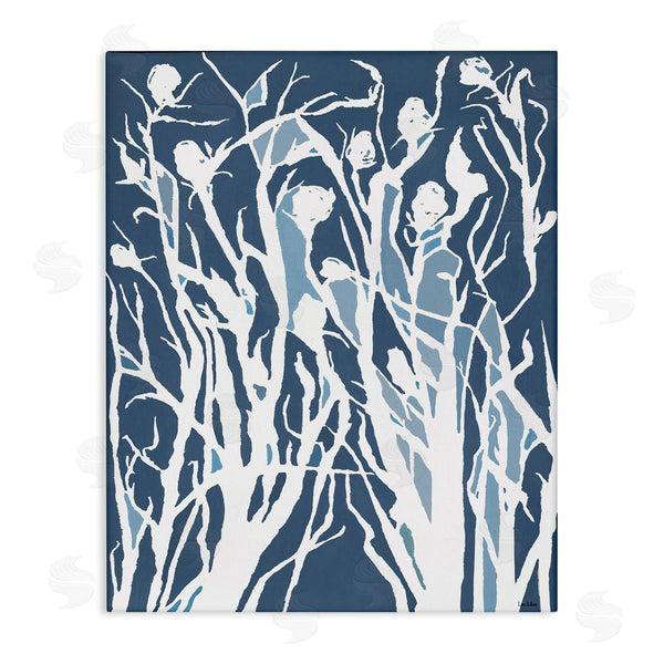 stupell industries Lori Dubois | Abstract Botanical Silhouettes Blue