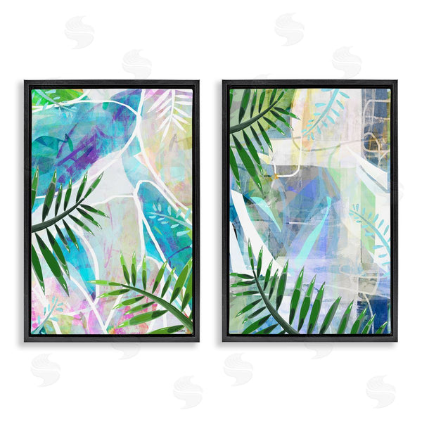 Stupell Industries Lori Dubois | Abstract Pastel Palm Shapes Wall Art