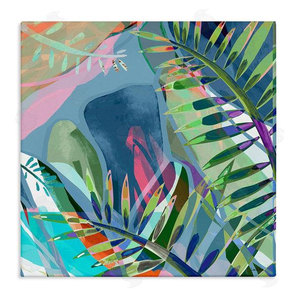 stupell industries Lori Dubois | Bold Fern Leaf Overlapping Collage Wall Art