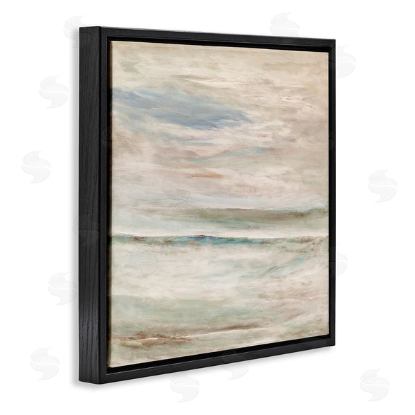 Stupell Industries Lori Dubois | Cloud Landscape Abstraction Mystical Off-White Blue Green Wall Art