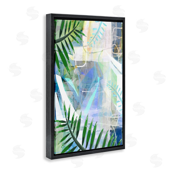 Stupell Industries Lori Dubois | Geometric Tropical Leaves