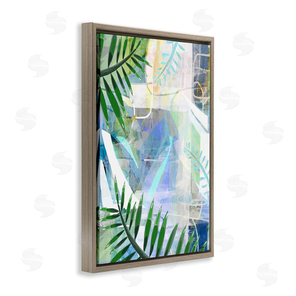 Stupell Industries Lori Dubois | Geometric Tropical Leaves