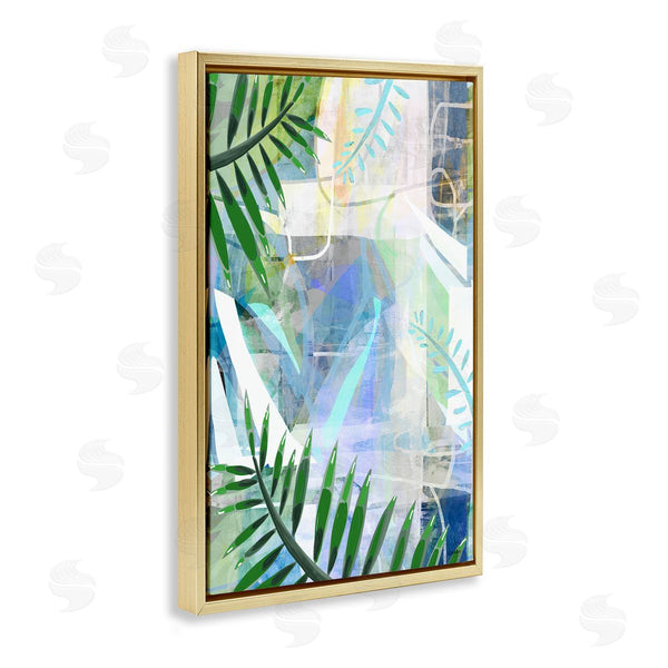 Stupell Industries Lori Dubois | Geometric Tropical Leaves
