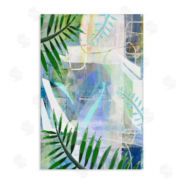 stupell industries Lori Dubois | Geometric Tropical Leaves