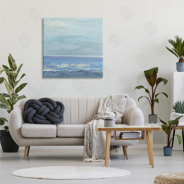 Stupell Industries Lori Dubois | Ocean Water Landscape Abstraction Blue Layered Waves Wall Art