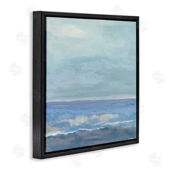 Stupell Industries Lori Dubois | Ocean Water Landscape Abstraction Blue Layered Waves Wall Art