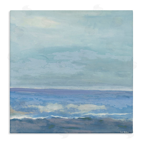stupell industries Lori Dubois | Ocean Water Landscape Abstraction Blue Layered Waves Wall Art
