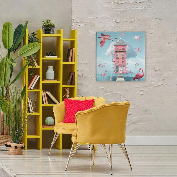 Stupell Industries Lori Lea Studios | Flamingo Hotel On Water Wall Art