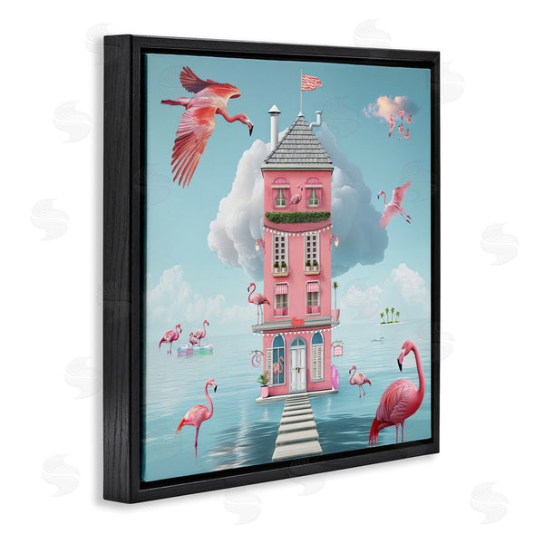 Stupell Industries Lori Lea Studios | Flamingo Hotel On Water Wall Art
