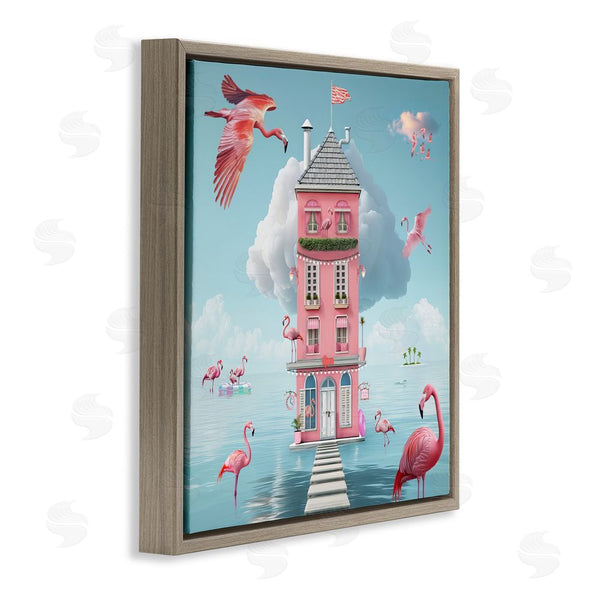 Stupell Industries Lori Lea Studios | Flamingo Hotel On Water Wall Art