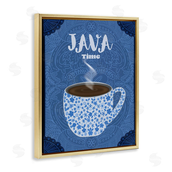 Stupell Industries Lori Mosley | Java Time Blue Coffee Mug
