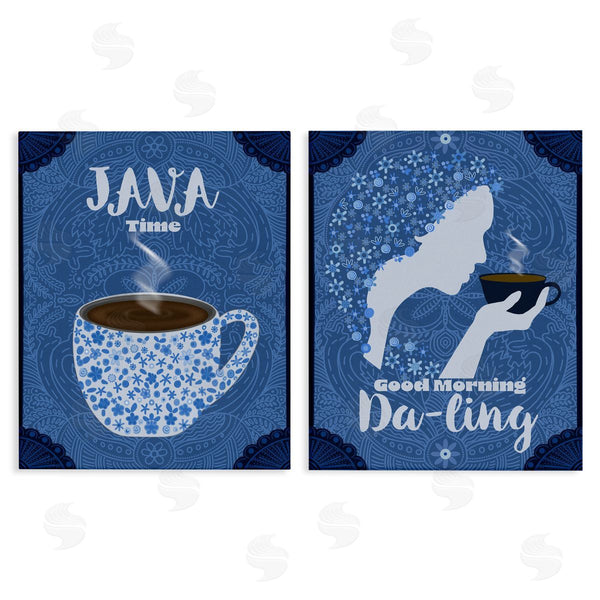 stupell industries Lori Mosley | Java Time Good Morning Coffees Wall Art