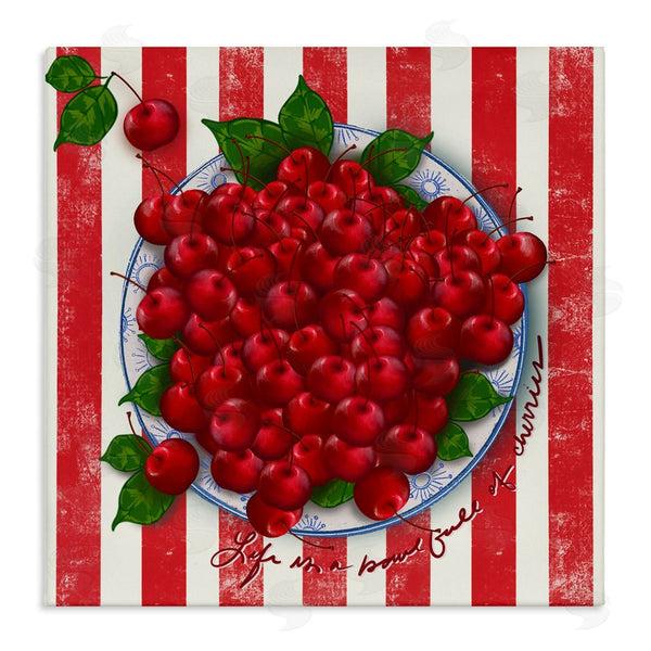 stupell industries Lori Mosley | Life Is Bowl Of Cherries