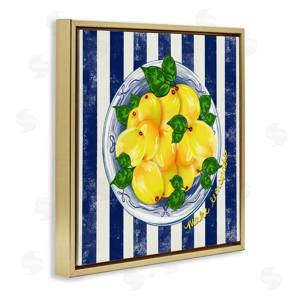 Stupell Industries Lori Mosley | Make Lemonade On Stripes