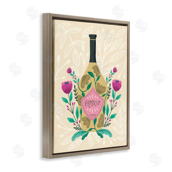 Stupell Industries Louise Allen Designs | Chic Floral Alcohol Bottle
