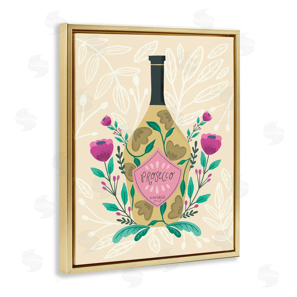 Stupell Industries Louise Allen Designs | Chic Floral Alcohol Bottle
