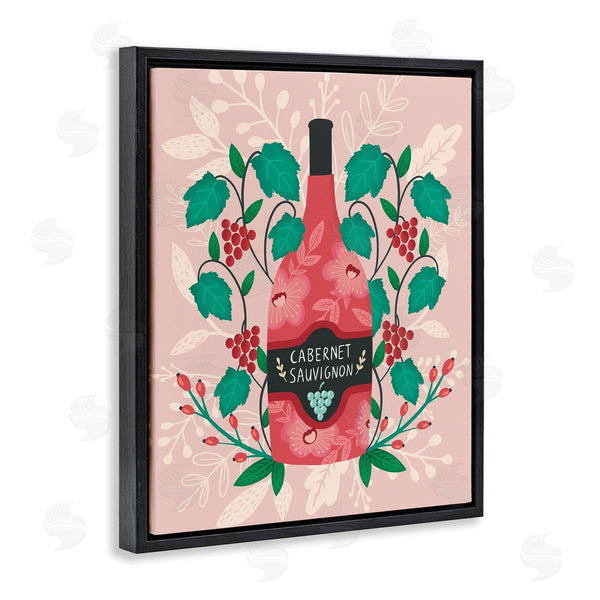 Stupell Industries Louise Allen Designs | Classic Floral Wine Bottle