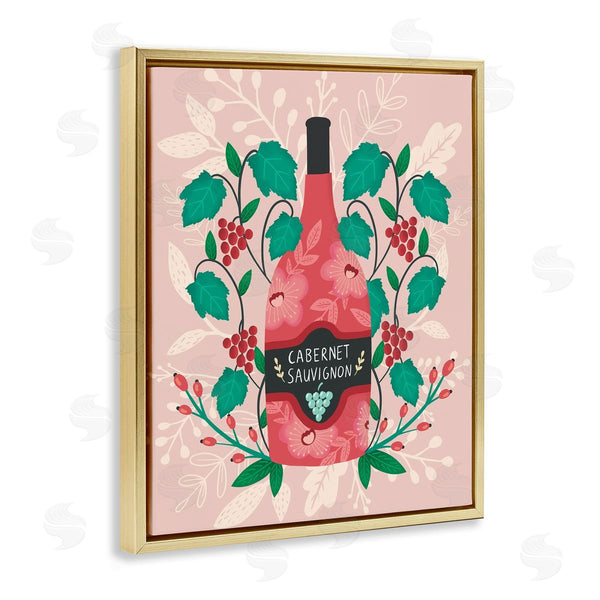 Stupell Industries Louise Allen Designs | Classic Floral Wine Bottle