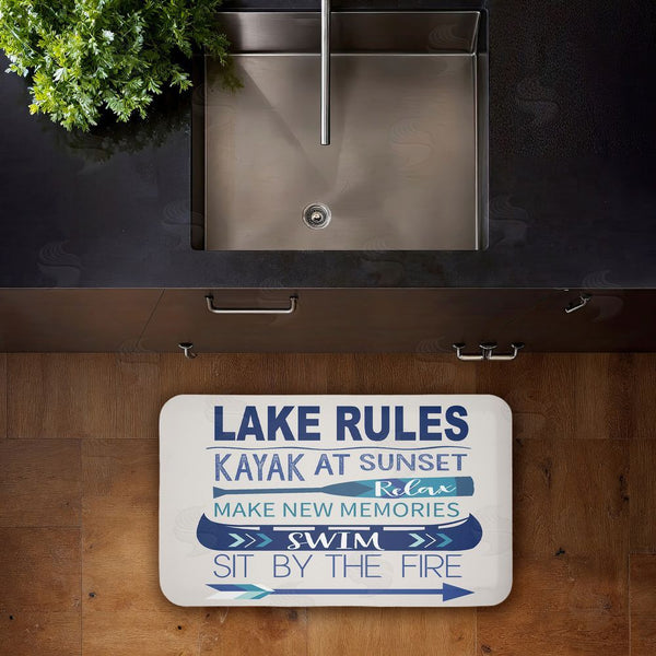 Stupell Industries Louise Allen Designs | Lake Time Traditions Anti-Fatigue Mat