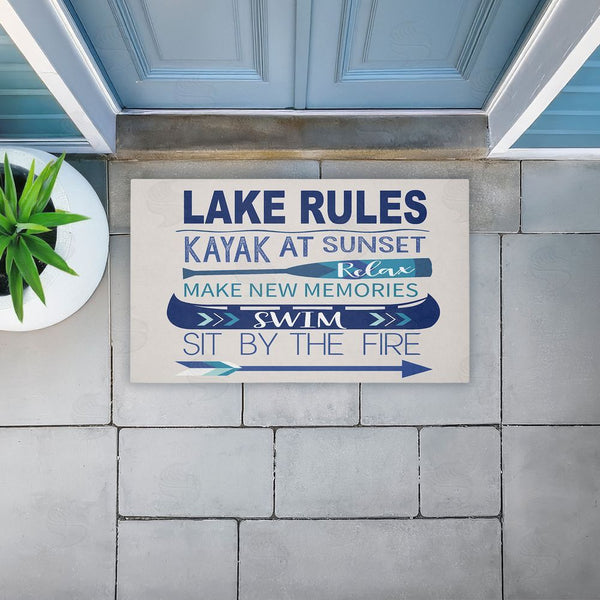 Stupell Industries Louise Allen Designs | Lake Time Traditions Non-Woven Door Mat