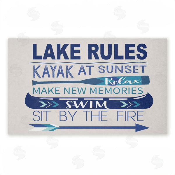 stupell industries Louise Allen Designs | Lake Time Traditions Non-Woven Door Mat